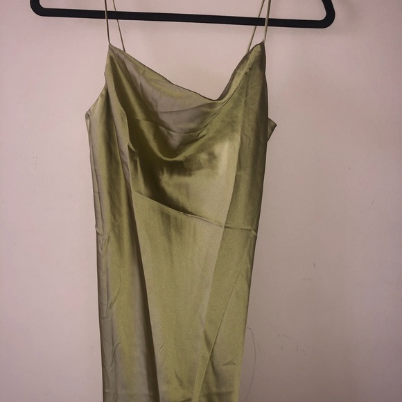 Satin cowl neck slip dress - Picture 2 of 3
